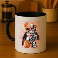 Funny Robot Terminator Teddy Bear Coffee Mug thumb 4