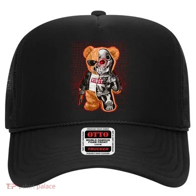 Funny Robot Terminator Teddy Bear Hat
