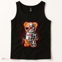 Funny Robot Terminator Teddy Bear Tank Top thumb 2