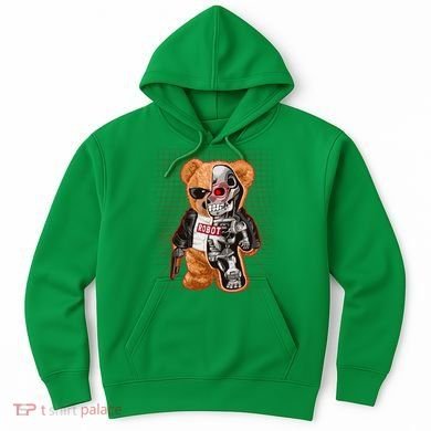 Funny Robot Terminator Teddy Bear Hoodie