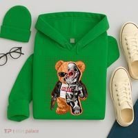 Funny Robot Terminator Teddy Bear Hoodie thumb 4