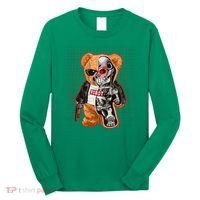 Funny Robot Terminator Teddy Bear Long Sleeve Shirt thumb 0