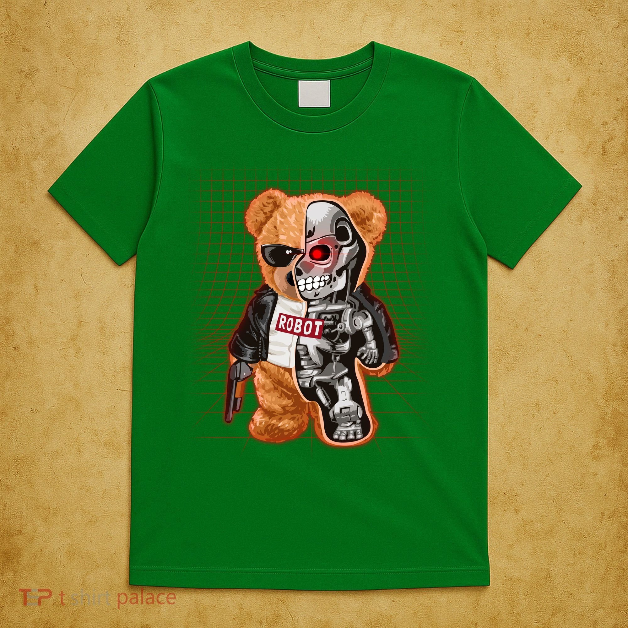 Funny Robot Terminator Teddy Bear T-Shirt