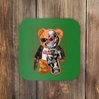 Funny Robot Terminator Teddy Bear Coaster thumb 0