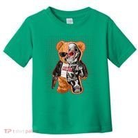 Funny Robot Terminator Teddy Bear Toddler T-Shirt thumb 0