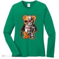 Funny Robot Terminator Teddy Bear Women's Long Sleeve Shirt thumb 0