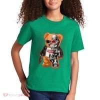 Funny Robot Terminator Teddy Bear Kids T-Shirt thumb 2