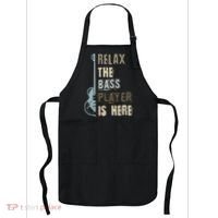 Funny Relax The Bass Player Is Here Bass Guitar Apron thumb 0