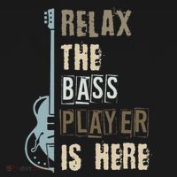 Funny Relax The Bass Player Is Here Bass Guitar Baby Bodysuit thumb 2