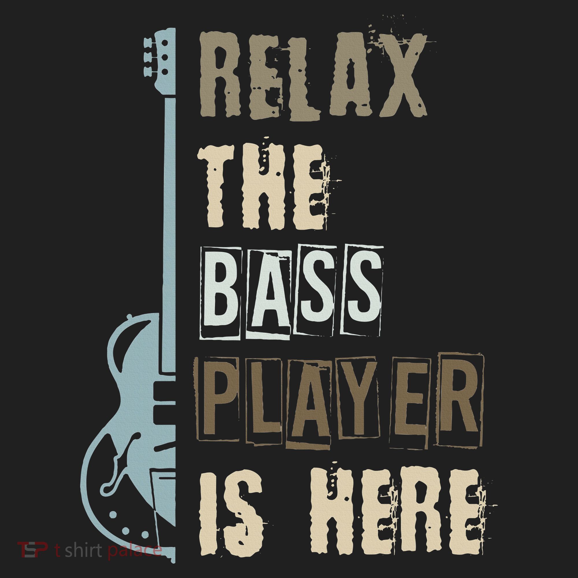 Funny Relax The Bass Player Is Here Bass Guitar Golf Towel