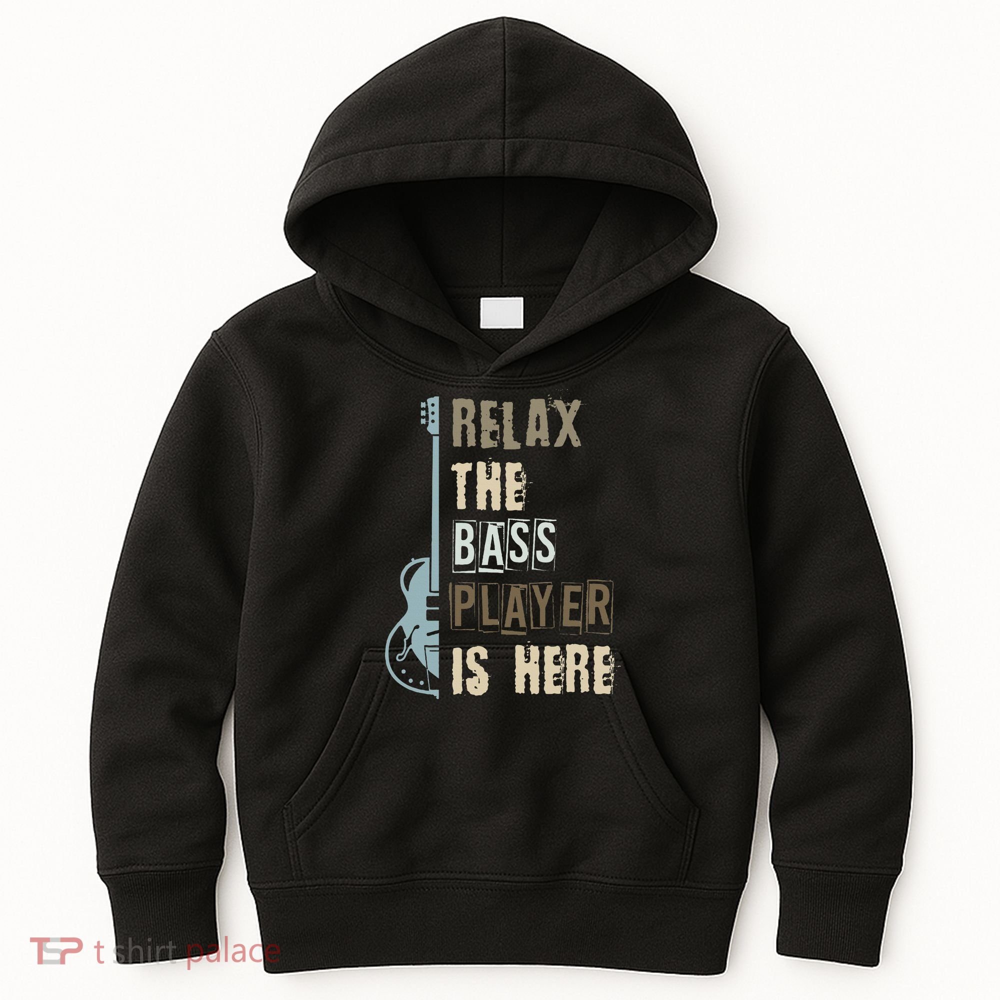 Funny Relax The Bass Player Is Here Bass Guitar Kids Hoodie