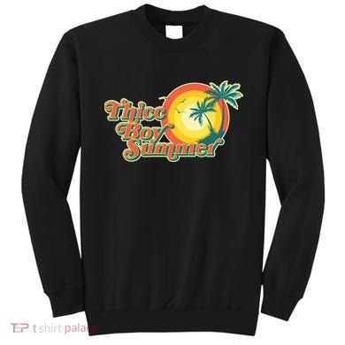 Funny Retro Thicc Boy Summer Sweatshirt