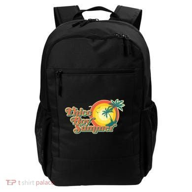 Funny Retro Thicc Boy Summer Backpack