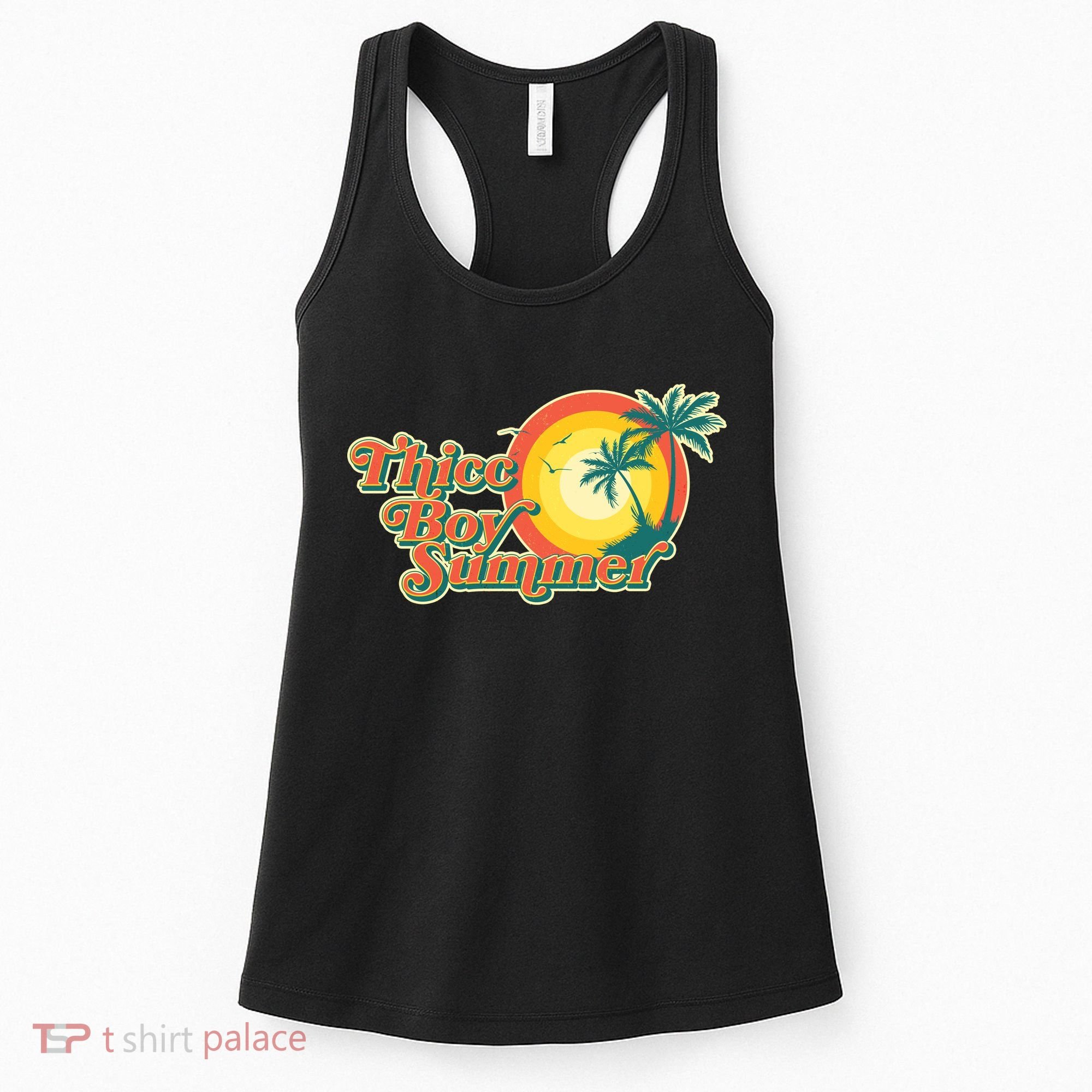 Funny Retro Thicc Boy Summer Women's Tank Top