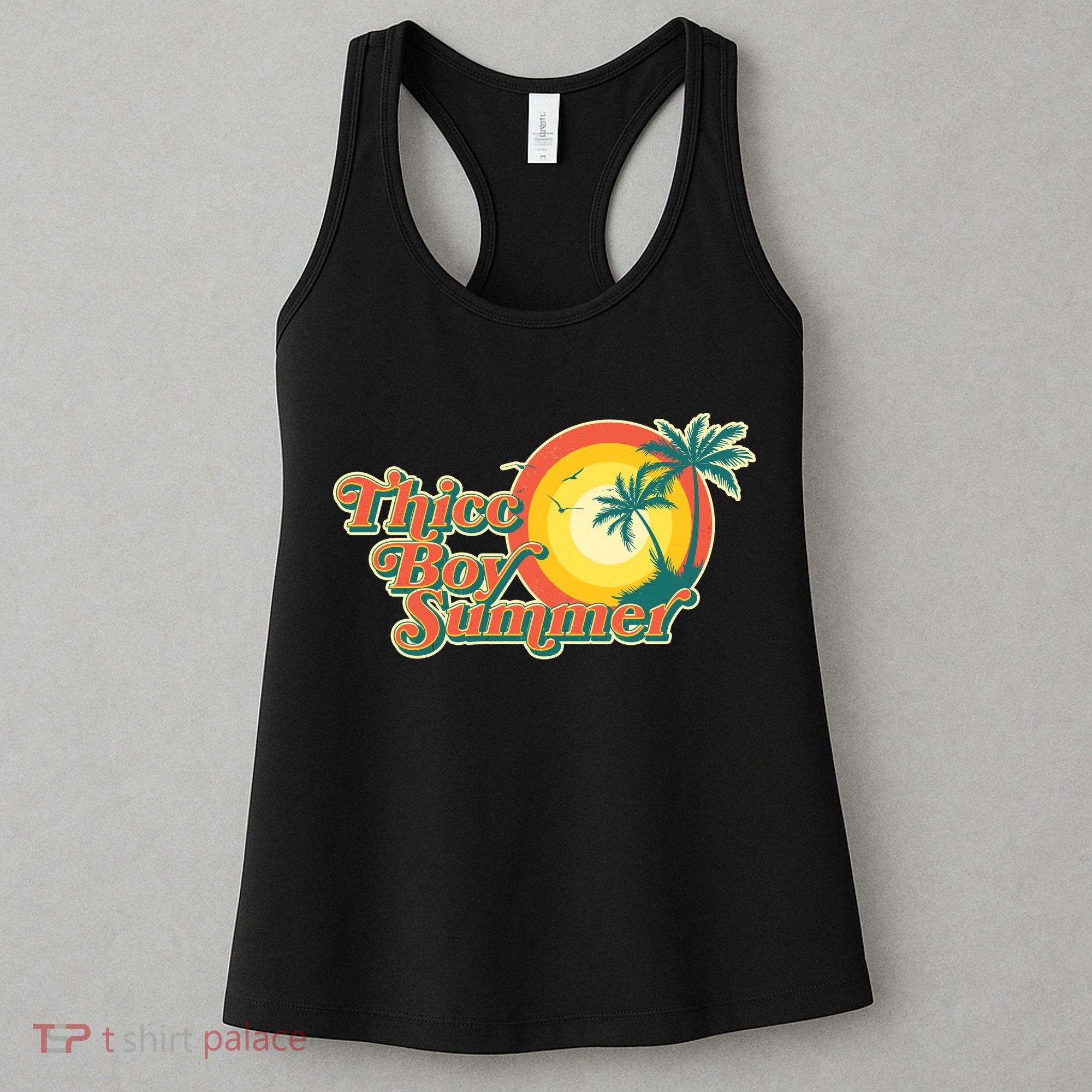 Funny Retro Thicc Boy Summer Women's Tank Top