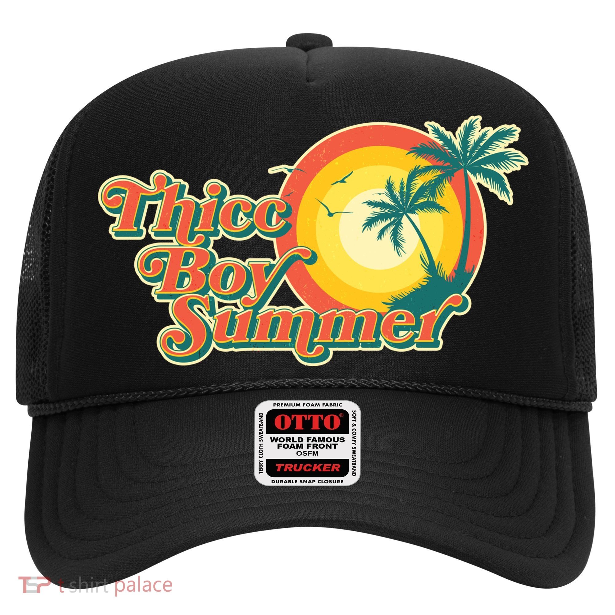 Funny Retro Thicc Boy Summer Hat