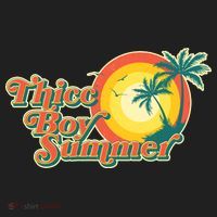 Funny Retro Thicc Boy Summer Hat thumb 2