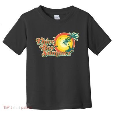 Funny Retro Thicc Boy Summer Toddler T-Shirt