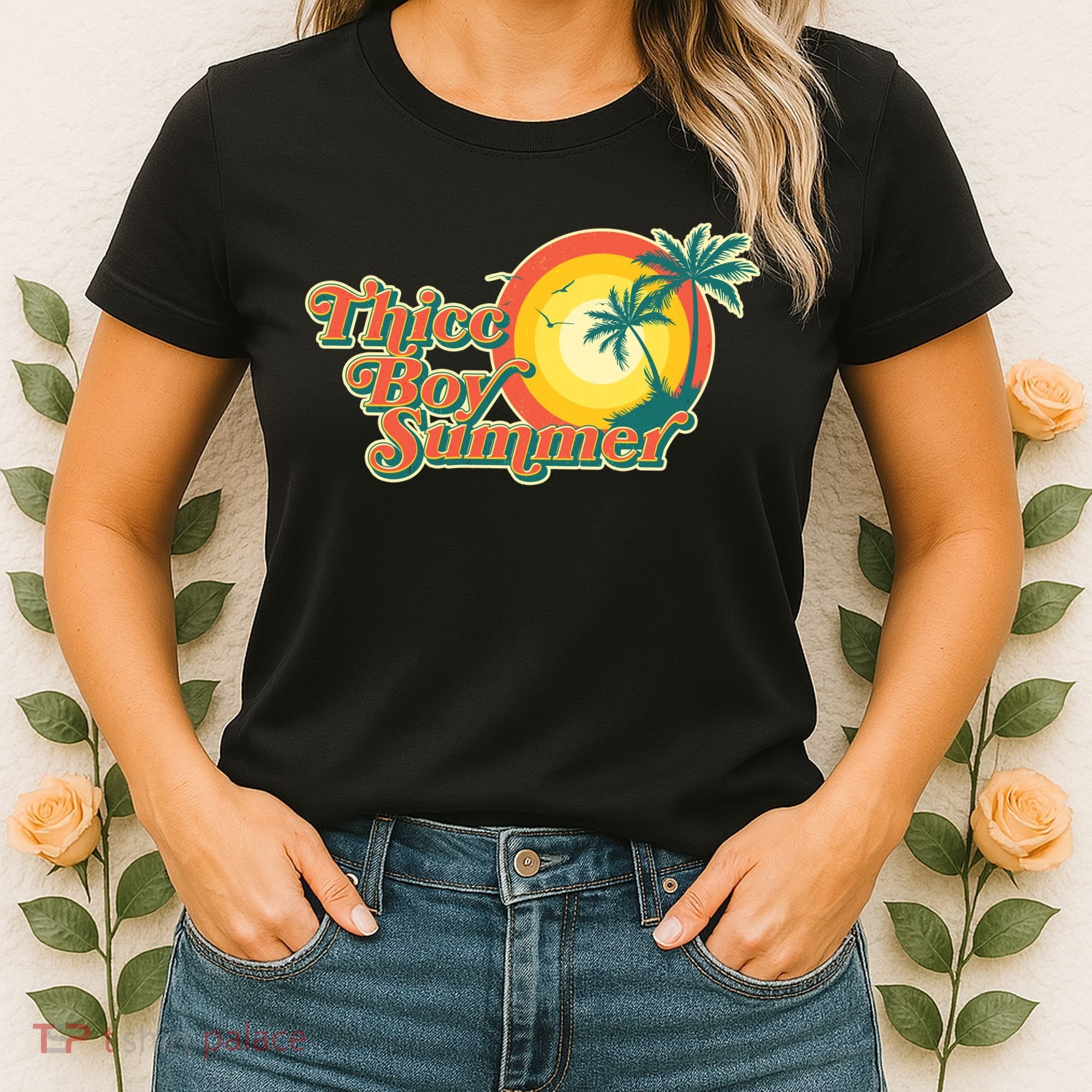 Funny Retro Thicc Boy Summer Women's T-Shirt