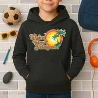 Funny Retro Thicc Boy Summer Kids Hoodie thumb 2