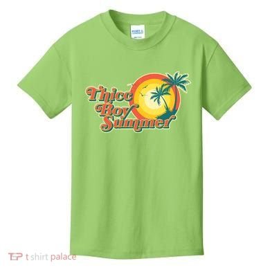 Funny Retro Thicc Boy Summer Kids T-Shirt