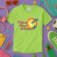 Funny Retro Thicc Boy Summer Kids T-Shirt thumb 3