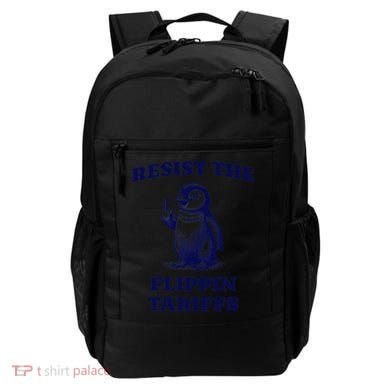 Funny Resist The Flippin Tariffs Heard Island Penguin Backpack