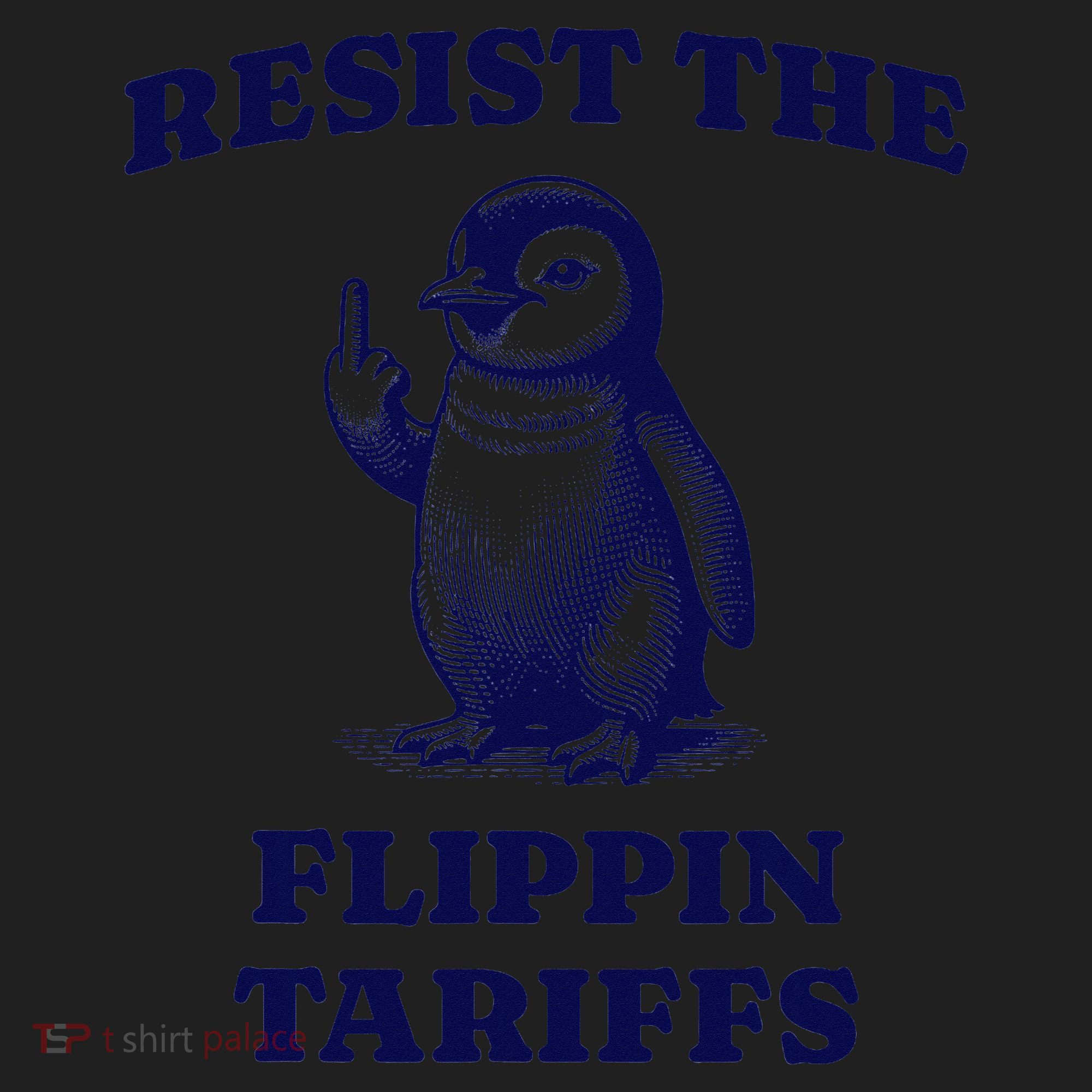 Funny Resist The Flippin Tariffs Heard Island Penguin Beanie