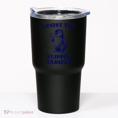 Funny Resist The Flippin Tariffs Heard Island Penguin Tumbler