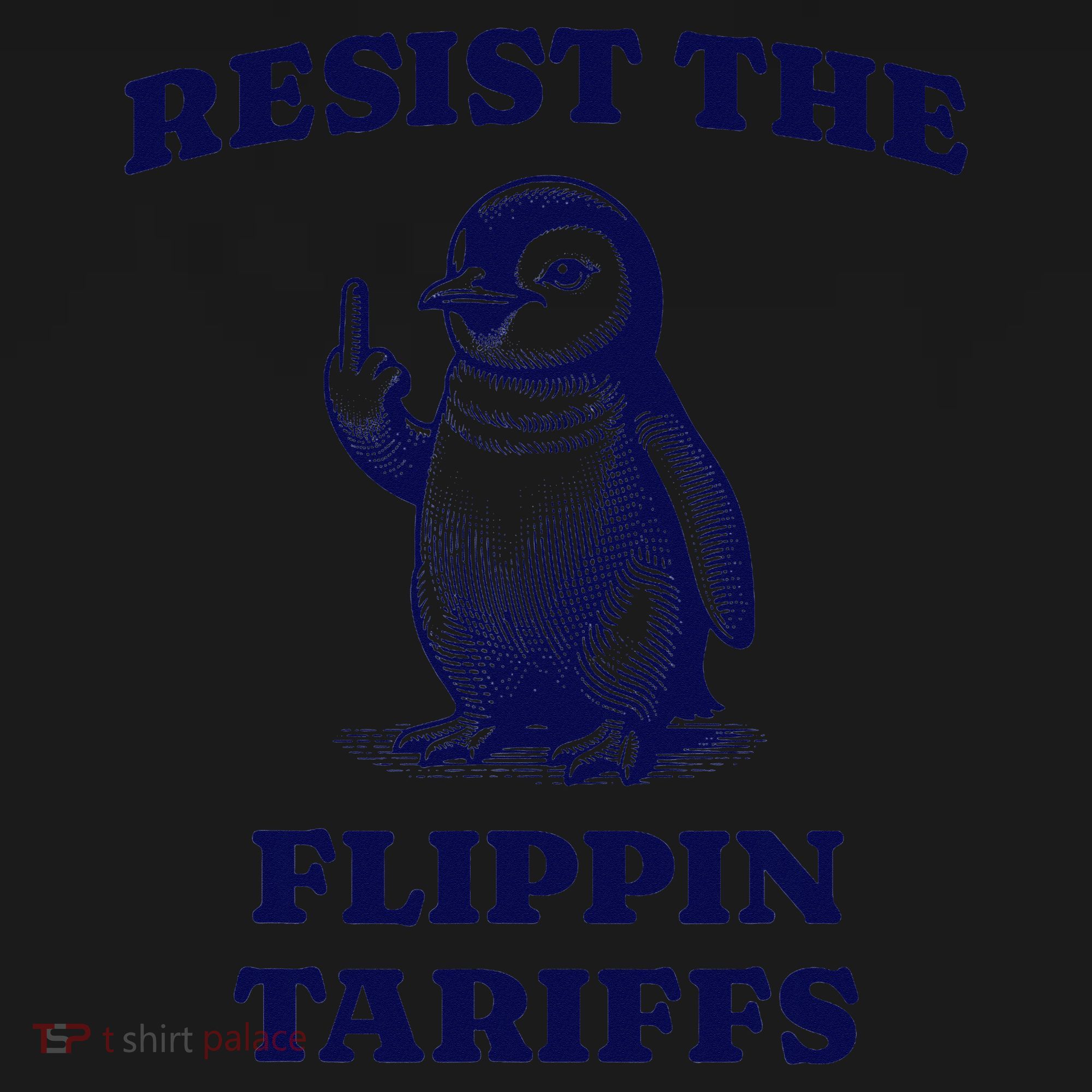Funny Resist The Flippin Tariffs Heard Island Penguin Women's Tank Top