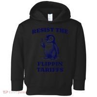 Funny Resist The Flippin Tariffs Heard Island Penguin Toddler Hoodie thumb 0