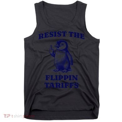 Funny Resist The Flippin Tariffs Heard Island Penguin Tank Top
