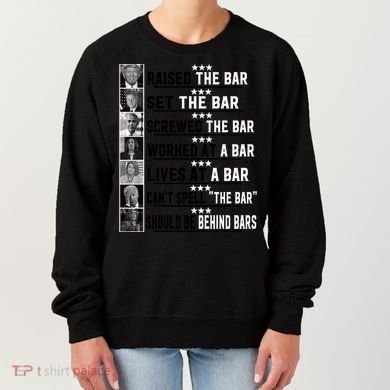 Funny Raised The Bar Donald Trump Women's Sweatshirt