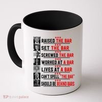 Funny Raised The Bar Donald Trump Coffee Mug thumb 0