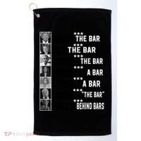 Funny Raised The Bar Donald Trump Golf Towel thumb 0