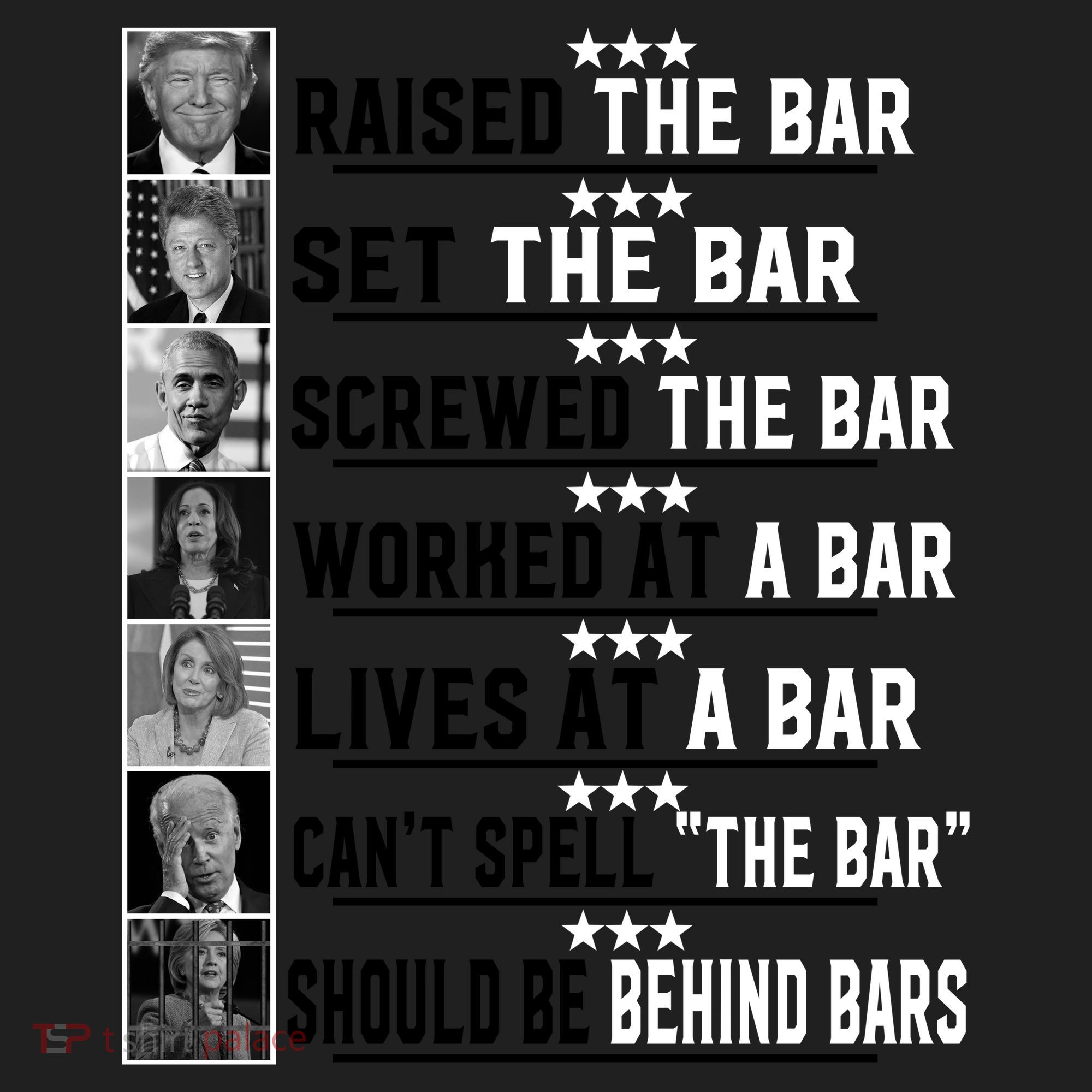 Funny Raised The Bar Donald Trump Golf Towel