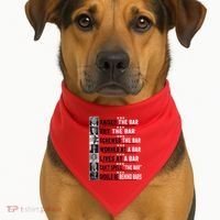 Funny Raised The Bar Donald Trump USA-Made Doggie Bandana thumb 1