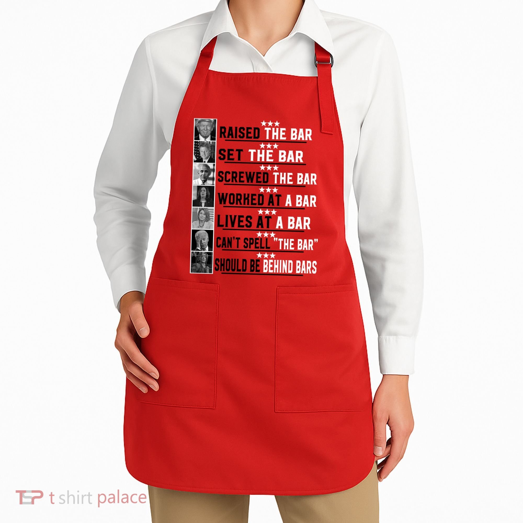 Funny Raised The Bar Donald Trump Apron
