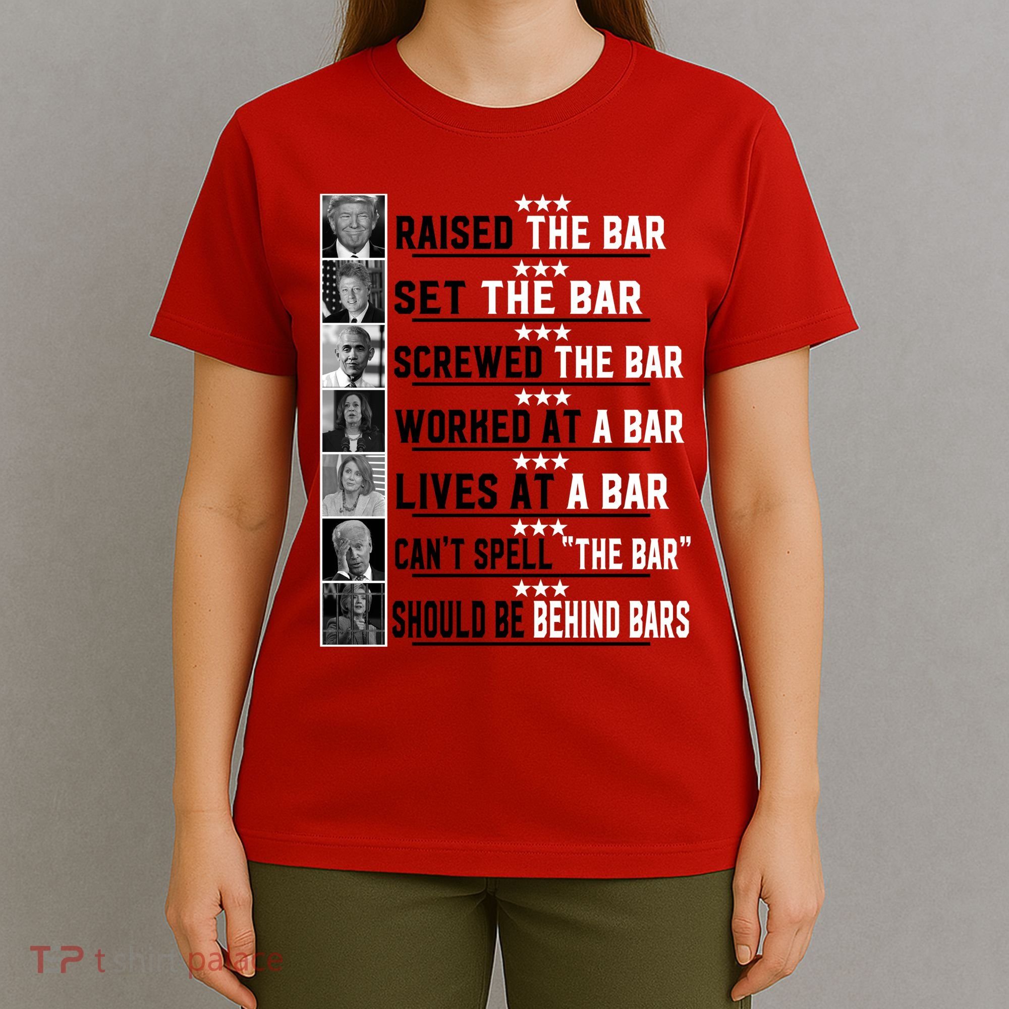 Funny Raised The Bar Donald Trump T-Shirt