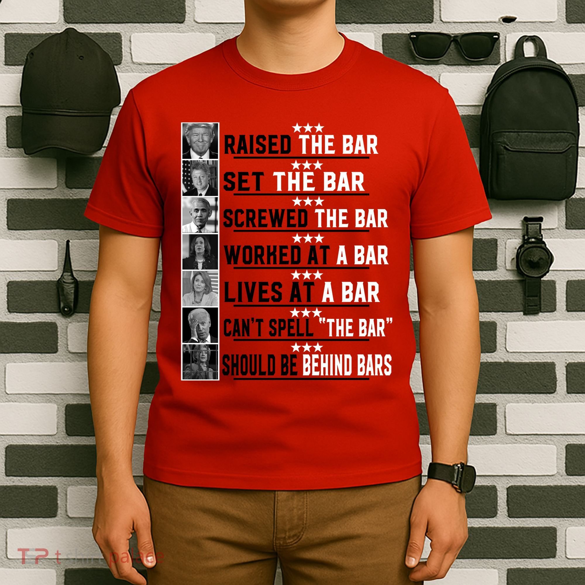 Funny Raised The Bar Donald Trump T-Shirt