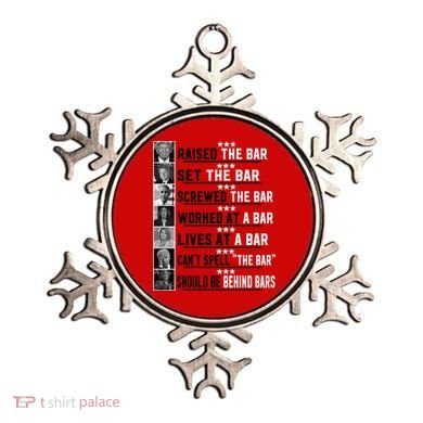 Funny Raised The Bar Donald Trump Ornament