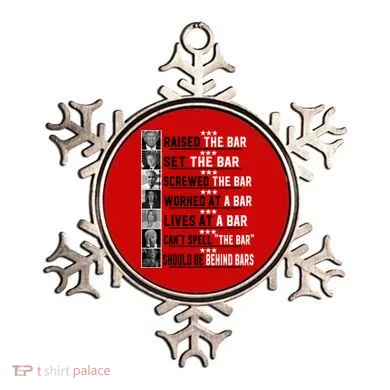 Funny Raised The Bar Donald Trump Ornament