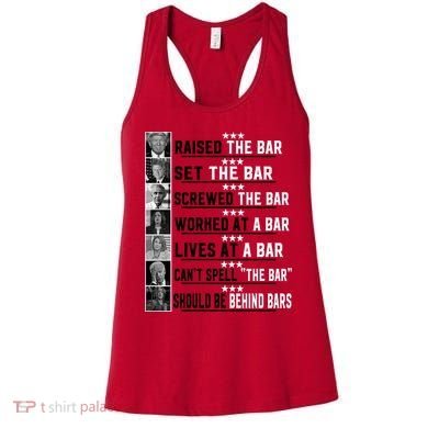 Funny Raised The Bar Donald Trump Women's Tank Top