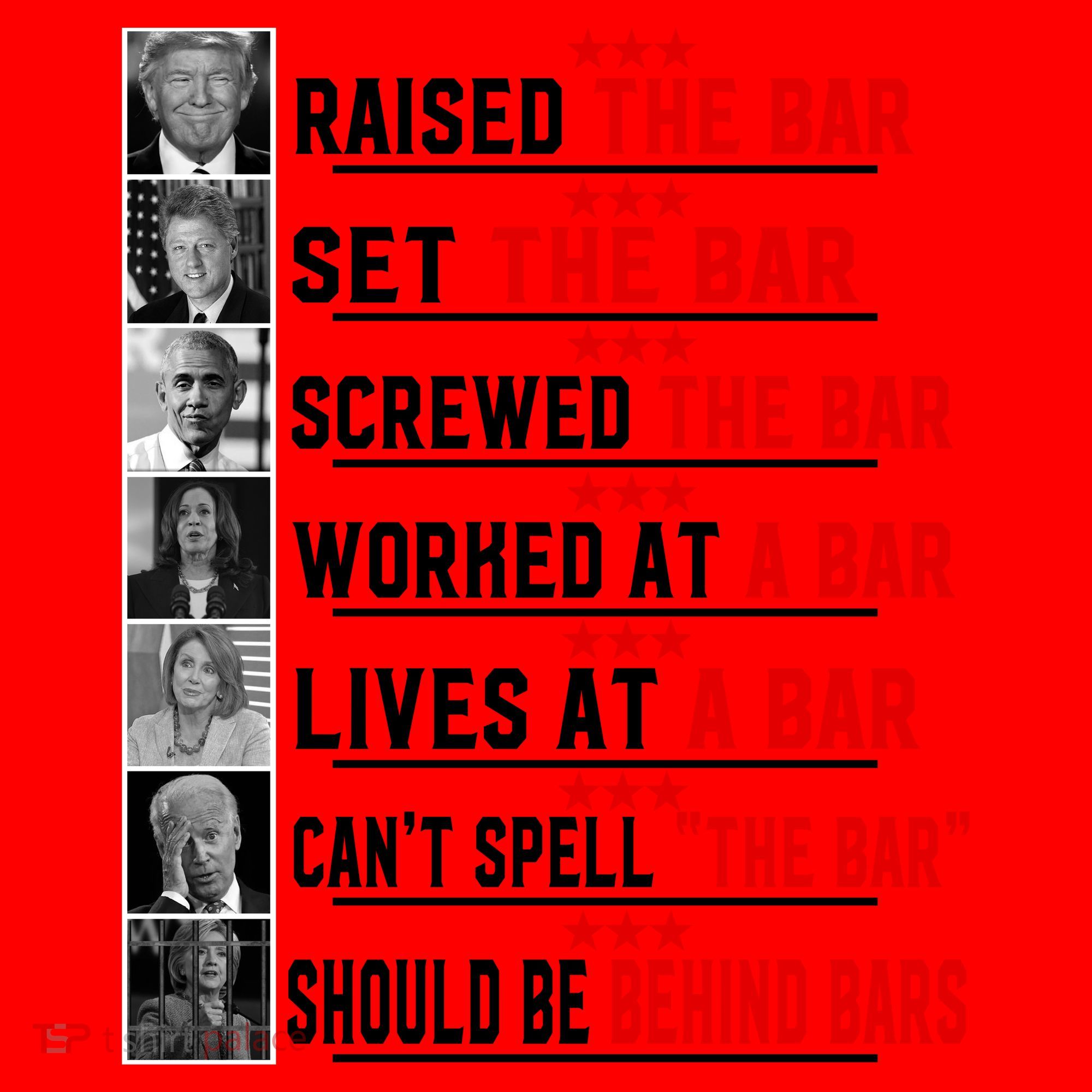 Funny Raised The Bar Donald Trump Santa Hat