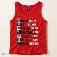 Funny Raised The Bar Donald Trump Tank Top thumb 2