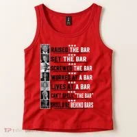 Funny Raised The Bar Donald Trump Tank Top thumb 2