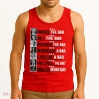 Funny Raised The Bar Donald Trump Tank Top thumb 3