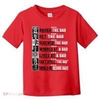Funny Raised The Bar Donald Trump Toddler T-Shirt thumb 0