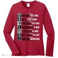 Funny Raised The Bar Donald Trump Women's Long Sleeve Shirt thumb 0