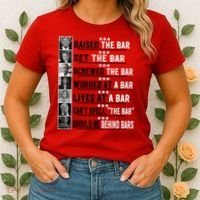 Funny Raised The Bar Donald Trump Women's T-Shirt thumb 2